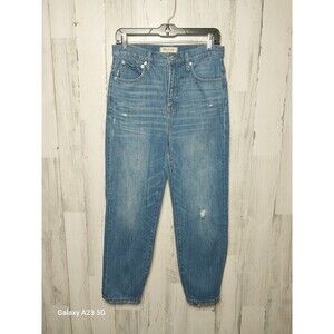Madewell Classic Straight Jeans Size 28 Distressed